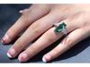 Кольцо Cao Shi Rainbow Gemstone Square Ring - имитация топаза в европейском и американском стиле для женщин