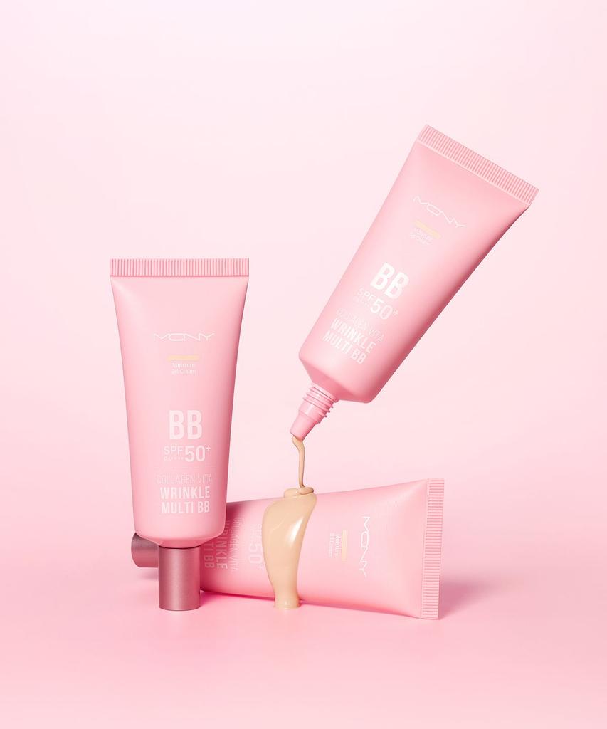 Rose PDRN Radiance BB Cream / Hyaluronic Acid Collagen Moisture Essence / Crinkle-free Blemish Coverage BB Cream Sun BB