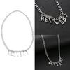 New Hip Hop Women "Hellboy" Choker Letter Bib Chain Pendant Necklaces