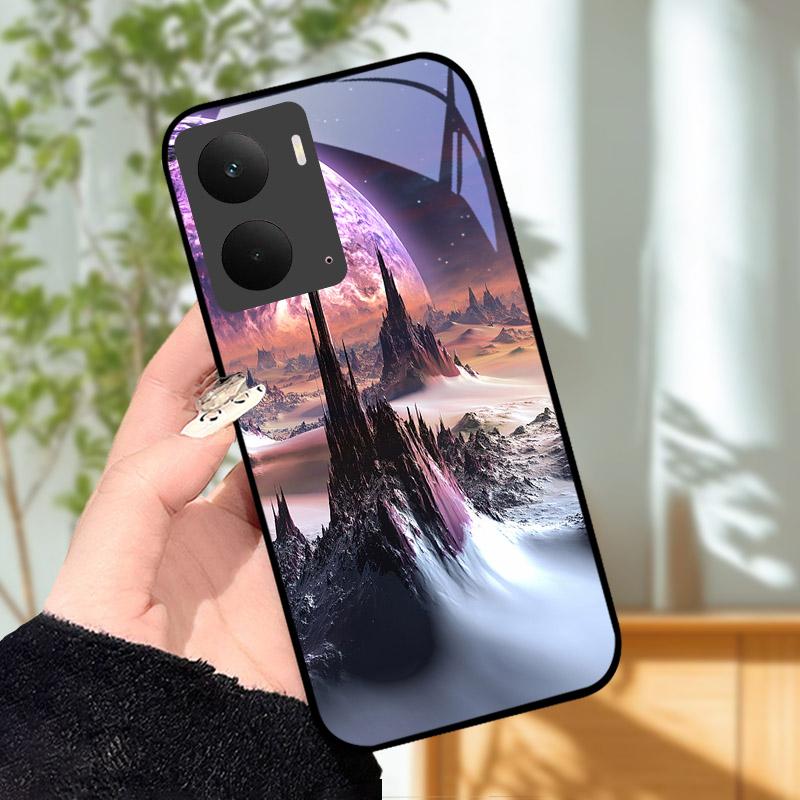 Для Realme P3 5G Чехол Закаленное Стекло Задняя Крышка Ударопрочный Жесткий ПК Оболочка Корпус Для Realme P 3 RealmeP3 5G Бампер Funda Coque