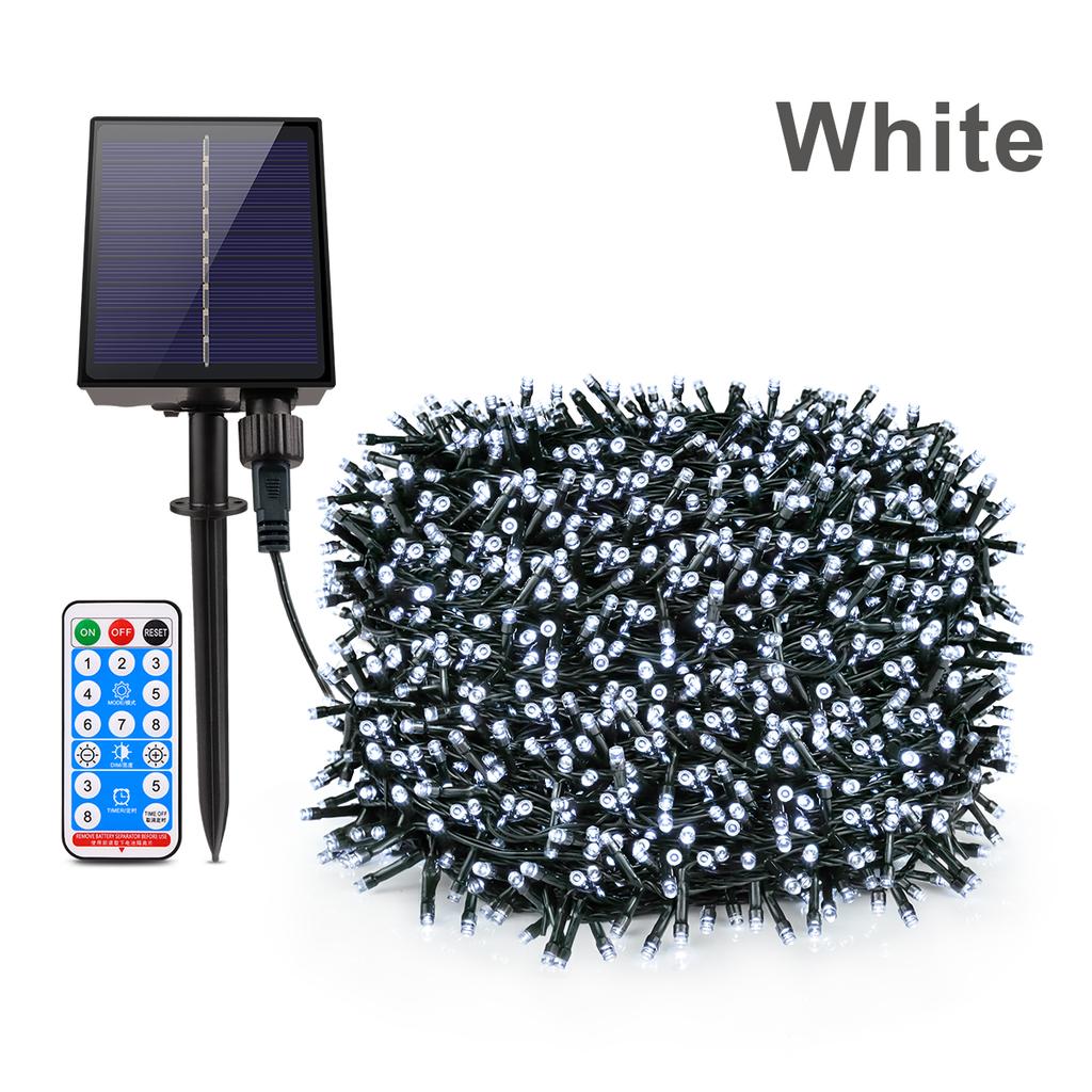 Прочная уличная светодиодная гирлянда на солнечной батарее, водонепроницаемая лента с феями, солнечная гирлянда для патио, свадьбы, Рождества, украшения сада