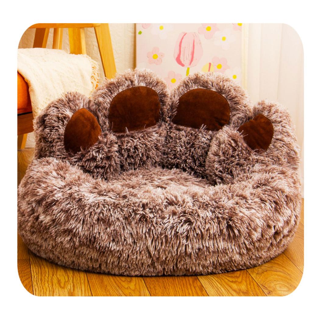 Small Cat Winter Bed Dog Sleeping Mat Pet House Mat Soft Thickened Plush Cushion Cat Bed Warm Open Bed Dogs Supplies