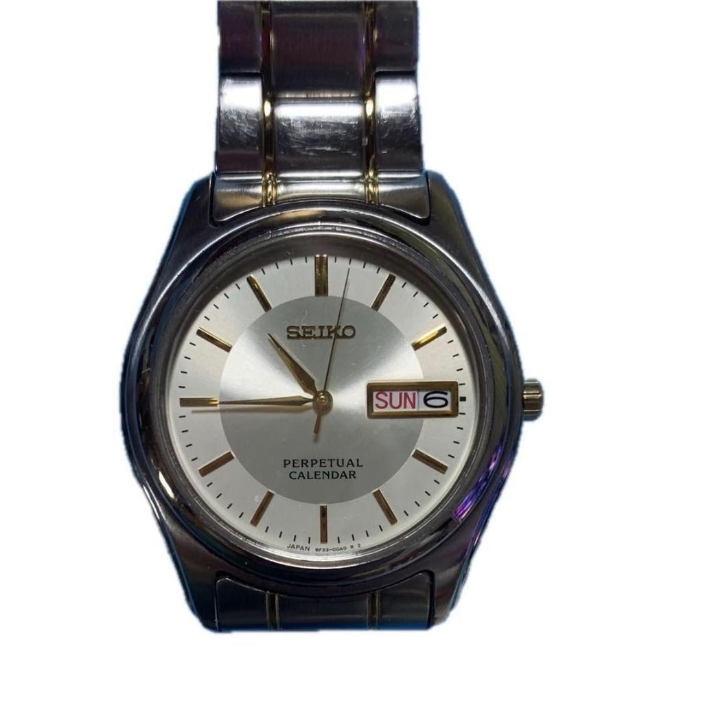 [Б/У] Seiko Вечный Календарь, Рабочий, Батарейка Заменена