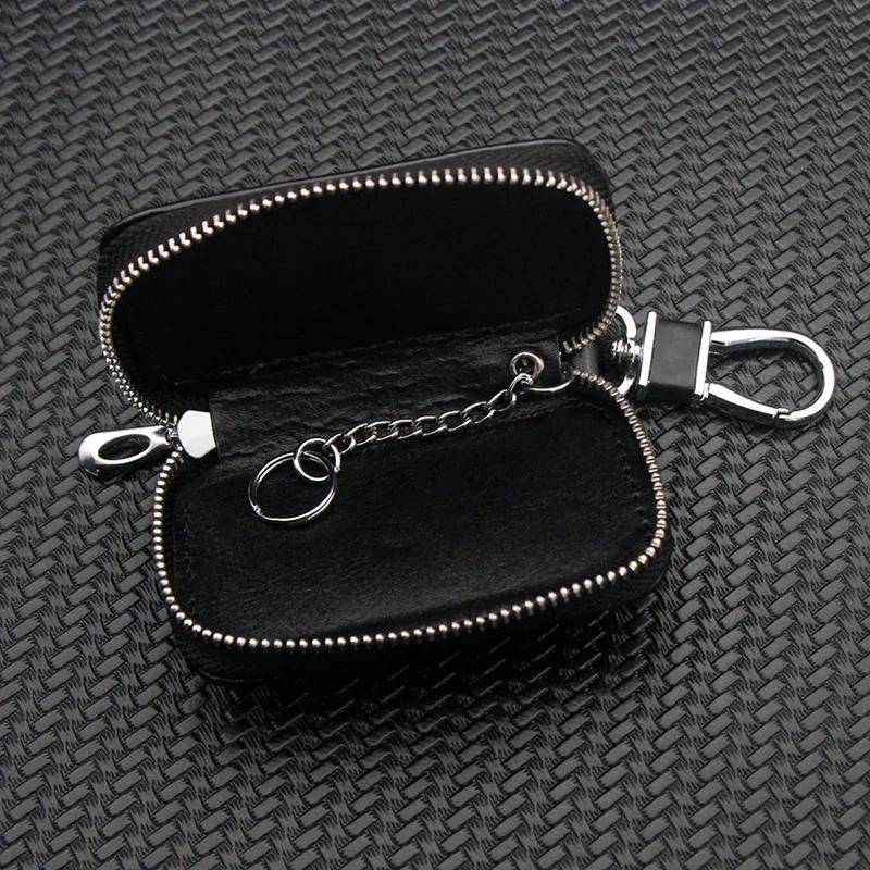 YSD4156 Car interior Key Bag Cover Case Leather Keys Organizer Zipper Car Key Chain Wallet For BMW M F25 F26 F15 F16 E90 E91