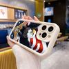США Флаг Америки Утолщенный ТПУ Чехол для Мобильного Телефона для iPhone 17 16 15 14 13 12 11 Air Pro Max Plus Цветной Чехол