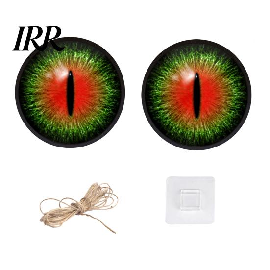 Cool Halloween Patterns Glowing Eyes Hanging Decor, LED Light Up Window Reusable Decor Ornament, Spooky Eyeball Sign for Party, Haunted House