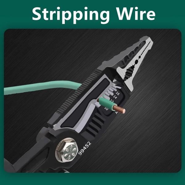 9-in-1 Wire Stripping Pliers Household Wire Pliers Broken Wire Peeling Pliers Professional Labor-saving Pliers Electrician Pliers
