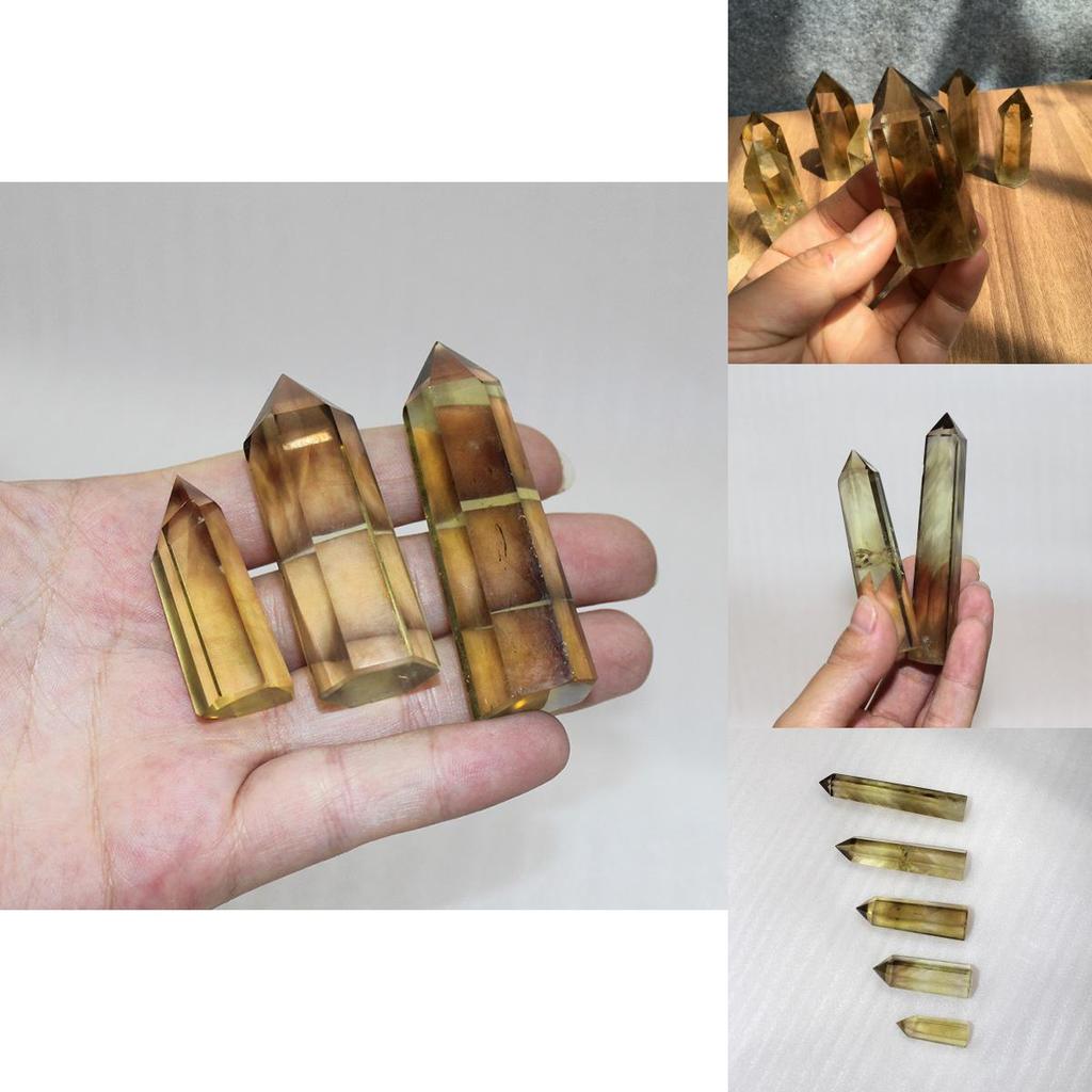 Уникальный Натуральный Дымчатый Цитрин Кварц Обелиск Кристалл Палочка Способствующий Духовному Росту И Благополучию