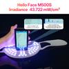 Маска для лица Hello Face со светодиодной красной светотерапией, маска для лица с терапией ближним инфракрасным светом, мягкое беспроводное портативное PDT-устройство