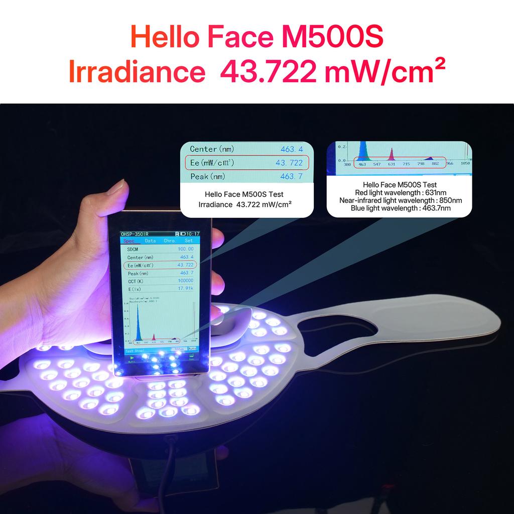Маска для лица Hello Face со светодиодной красной светотерапией, маска для лица с терапией ближним инфракрасным светом, мягкое беспроводное портативное PDT-устройство