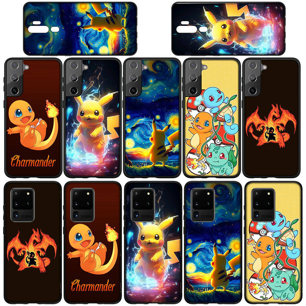 Чехол для iPhone 16 15 Xiaomi Redmi Note 14 13 12 11 Pro Max X 8 9 16e Samsung Galaxy S25 S24 S23 Moto A4 OPPO Huawei Pikachu Charmander чехол для телефона