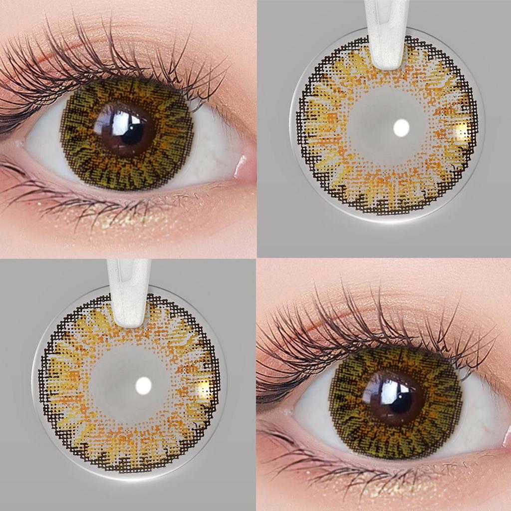 MAGISTER Мягкие гидрогелевые цветные контактные линзы без диоптрий, 1 пара+ контейнер для хранения