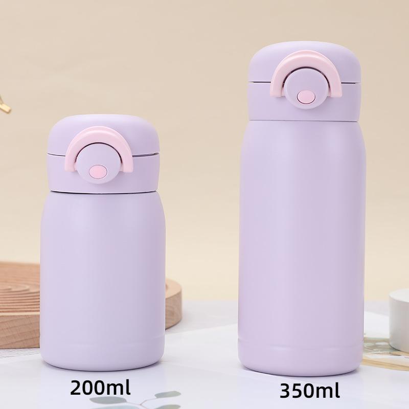 200/350ml Travel Stainless Steel Coffee Cup Thermal Mug Mini Cute Vacuum Drink Water Bottle One-button Opening Gift