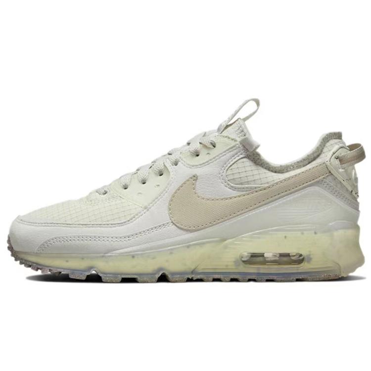 Nike Air Max 90 Тканевые Нескользящие Износостойкие Низкие Повседневные Кроссовки Женские Бежевые Серые Розовые DC9450-001(Команда80-)