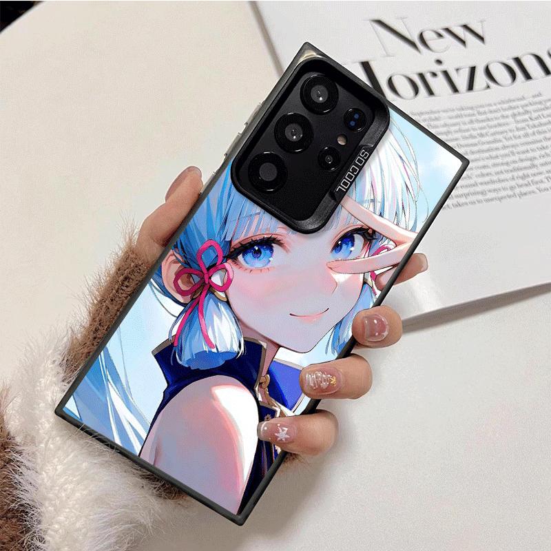 Genshin Impact Камисато Аяка Мягкий чехол для телефона для Samsung Galaxy S24 S25 FE S26 Edge S23 Ultra S22 Plus S21 + Ударопрочный чехол B
