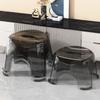 Non-slip Small Low Stool Transparent Kid Stool Simple Shoe Changing Stool  for Kids