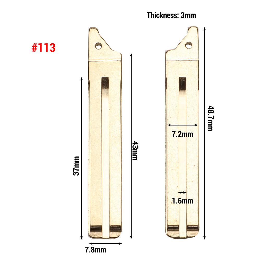 Jingyuqin 10p #02 #05 #21 #113 #114 #123 #124 #148 #149 Car Key Ucut Blade for TOYOTA CAMRY RAV4 Corolla PRADO YARIS Dropship