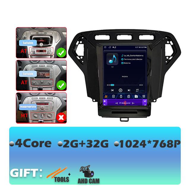 IPS Android 14 для Ford Mondeo 4 2006-2010 Carplay автомобильный радиоприемник мультимедиа видеоплеер навигация GPS стерео