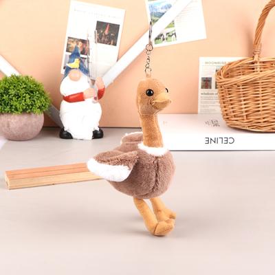 Милая плюшевая игрушка страуса, мультяшная подвеска, мягкая кукла, брелок, рюкзак, автомобильная сумка, брелок для ключей, декор, подарок для ребенка