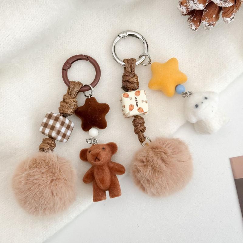1pc Trendy Bear Dog Knitting for Women with Cute Charm, Decorative Accessory for Keys, Bags & Backpacks Gift Bag Charm