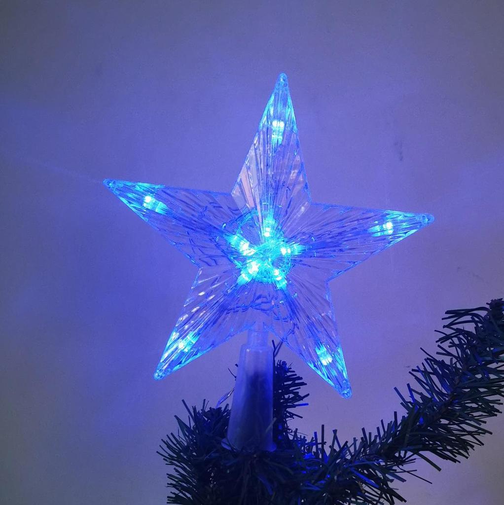 Рождественская елка верхние огни светодиодные звезды EU Plug для вечеринок звезды украшения многоцветный топпер уличный 220v орнамент