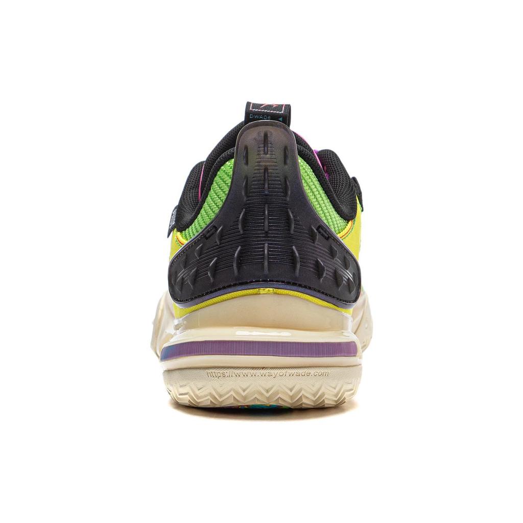 Li Ning All City 11 Амортизирующие Нескользящие Низкие Баскетбольные Кроссовки Мужские Сине-Желтые ABAT031-7