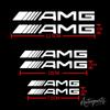 BTY4  6pc Car Logo Brake Caliper Sticker Modification Auto Accessories For Mercedes Benz AMG W212 W213 W205 AMG W177 W247 W176 GLA GLC