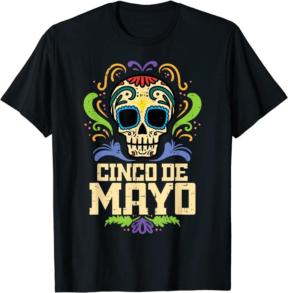 НОВАЯ ОГРАНИЧЕННАЯ Футболка Cinco De Mayo Сахарный Череп Мексиканский Праздник - СДЕЛАНО В США
