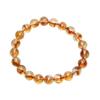 KOUOKU Old Natural Citrine Bracelet 9mm Power Stone November Birthstone Good Luck Money Luck Natural Stone Prayer Beads from Madagascar [K Memories]