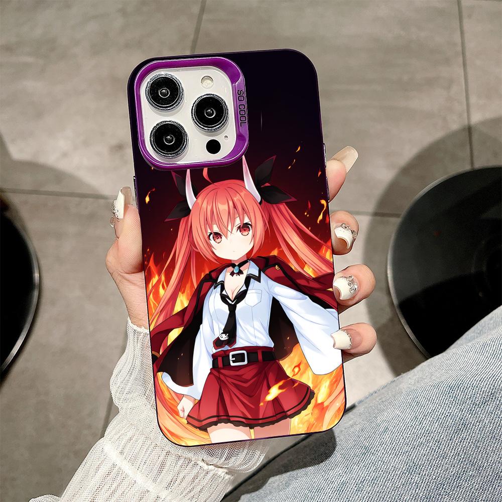 Date a Live Kotori Itsuka Purple Translucent Mobile Phone Case for iPhone 17 16 15 14 13 12 11 X XR XS Air Pro Max Plus Cover