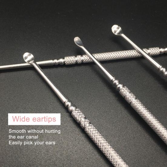 Yousheng 2 шт./комплект ушных палочек с двухсторонней спиральной головкой, пружинная конструкция из нержавеющей стали, гибкая конструкция, инструменты для ухода за ушами унисекс