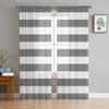 Stripes Grey Tulle Curtains Living Room Kitchen Chiffon Curtain Bedroom Balcony Sheer Curtain Fashion Home Decor