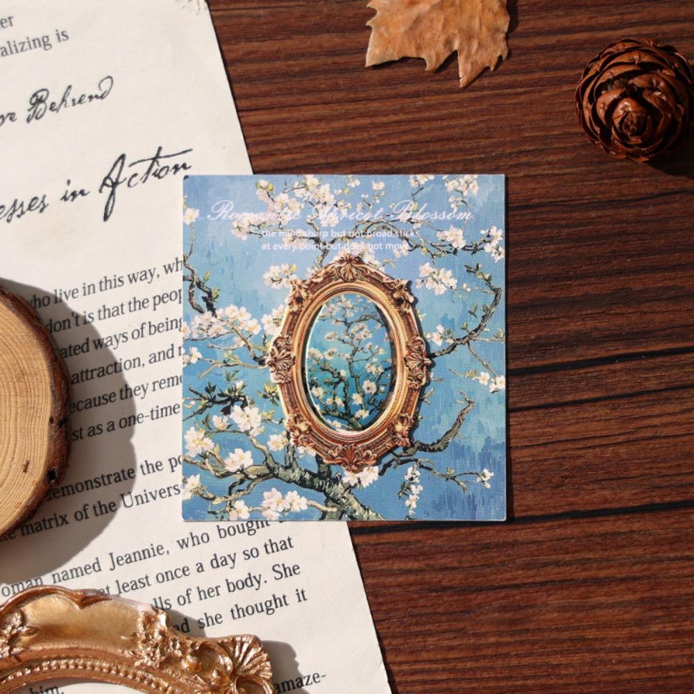 Famous Painting Bookmark Hollowed-out Metal Page Clip Page-friendly Page Holder Students