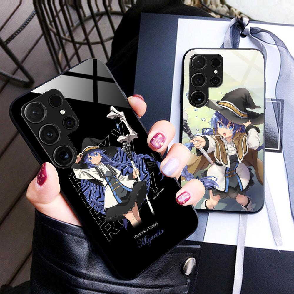 Чехол для мобильного телефона Mushoku Tensei Roxy для Samsung Galaxy S26 S25 S24 S23 S22 S21 S20 Note20 Plus FE Ultra Стеклянный Цветной Чехол