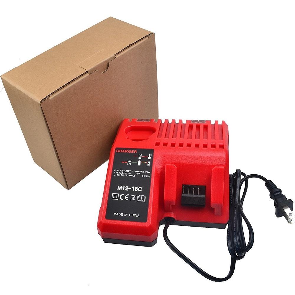 Professional M12-18C Li-ion Battery Charger for Milwaukee 12 V 14.4V 18V C1418C 48-11-1815/1828/1840 M18 M14 M12 Lithium Battery