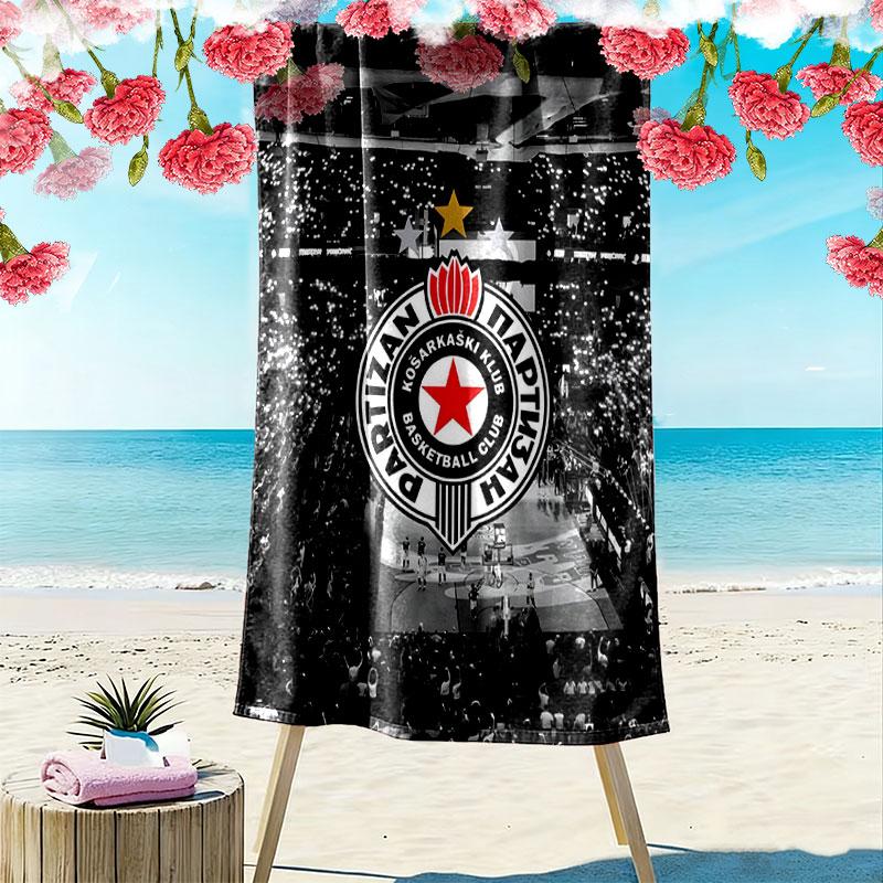 Partizan poster Print Beach Towel, Large Soft Quick Dry Towel for Beach Camping Swimming