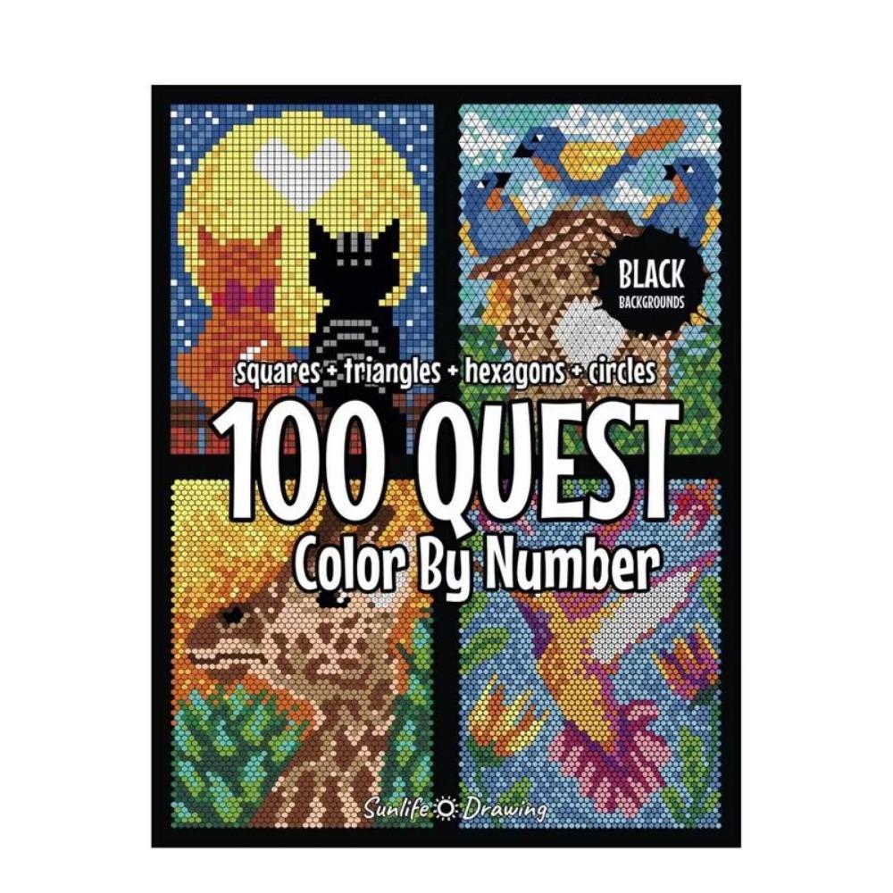 Мультяшная раскраска по номерам Бумага Рисование Обучающая книга Подарки Заполнение Цветом Набор Книг-раскрасок Взрослые и Дети