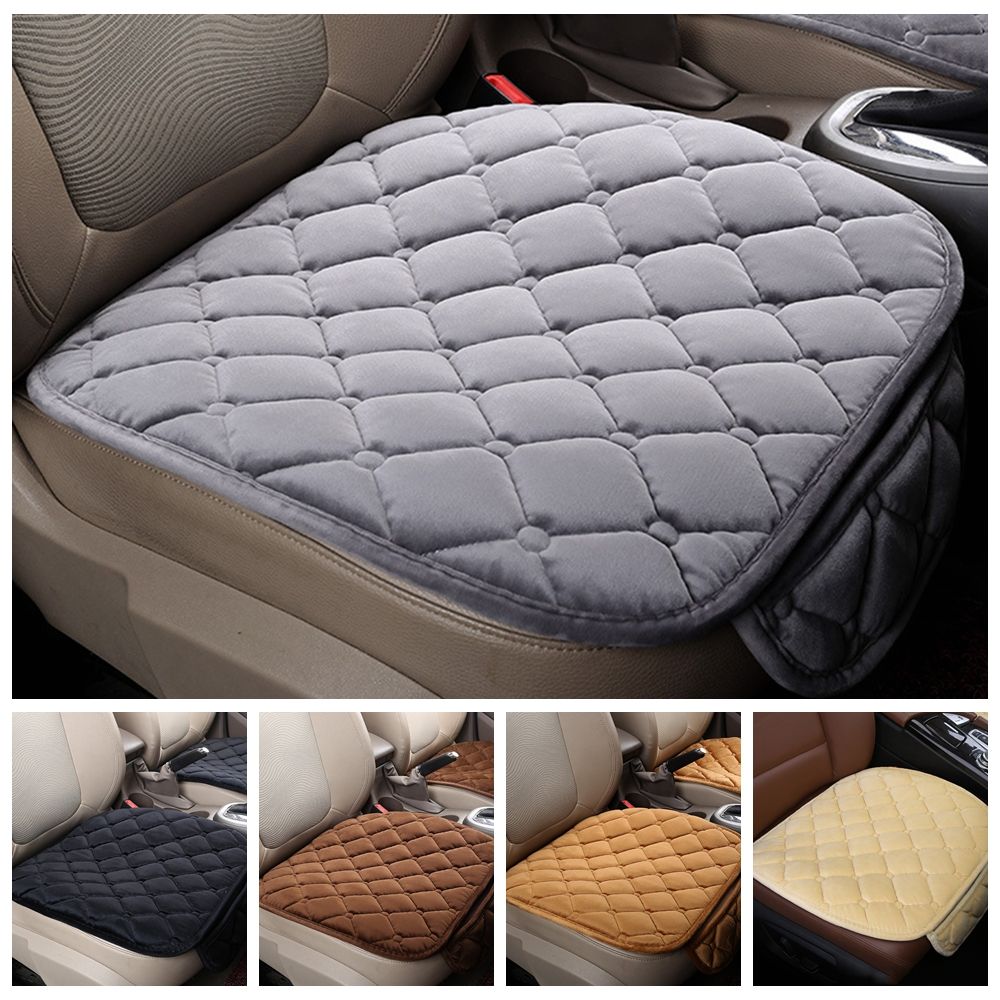 Pad For Car Interior Accessories Wool Plush Car Seat Cover Cushion Anti-slip Auto Protector