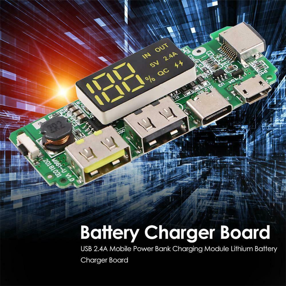 Charging Module Dual USB Battery Charger Board 18650 Charging USB Charging Lithium Battery Charger