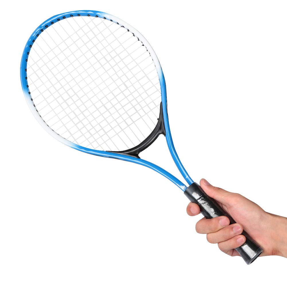 Practice Racket, Kids' Tennis Racket, Game Racket, Resistance Reduction, 1 Pair (blue)