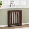 Brown Oak Radiator Cover 78x20x82 Cm Engineered Wood
