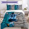 Football Messi Bed Linen Set Perfect for Playroom Soft Fabric Christmas Gift