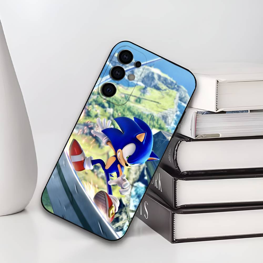Game S-Sonic The H-Hedgehog Phone Case For Samsung S25,S24,S21,S22,S23,S30,Ultra,S20,Plus,Soft Silicone Black Cover