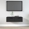 VidaXL Wall Cabinet Black 68x30x20 Cm Engineered Wood 811395