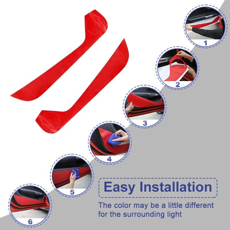 Наклейки на дверь автомобиля с защитой от ударов, подходят для Ford Mustang 2015, аксессуары для интерьера