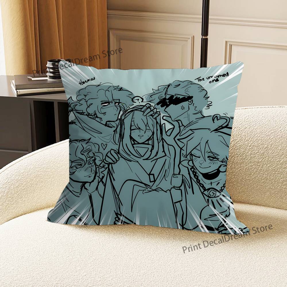 T-Tiresias Totally Not Blind Printed Pillow Cover Cushion Case Simple Sofa Pillow Case No Pillow Core