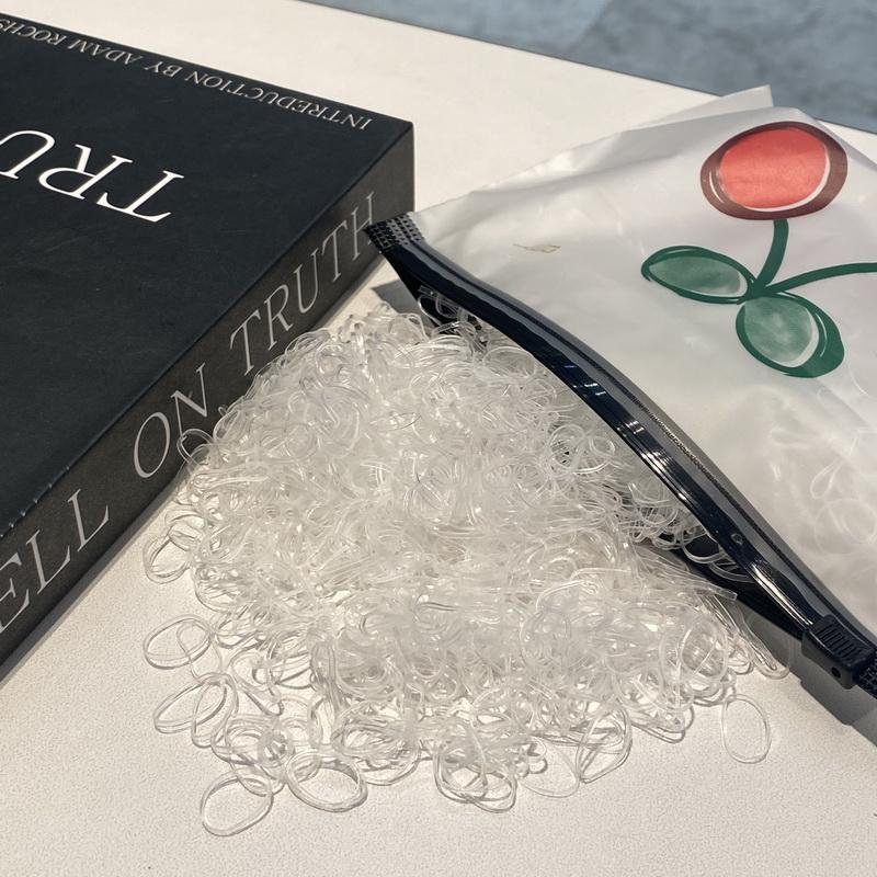 2000 шт./лот Маленькие одноразовые прозрачные резинки для волос для девочек, эластичные резинки для браслетов, детские мини-резинки для волос, повязка на голову