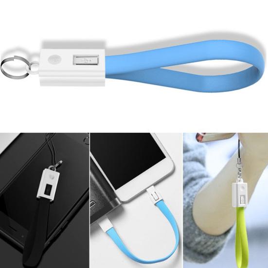 Кабель-шнурок на брелок Micro USB/Type-C для синхронизации данных и зарядки для Android iPhone
