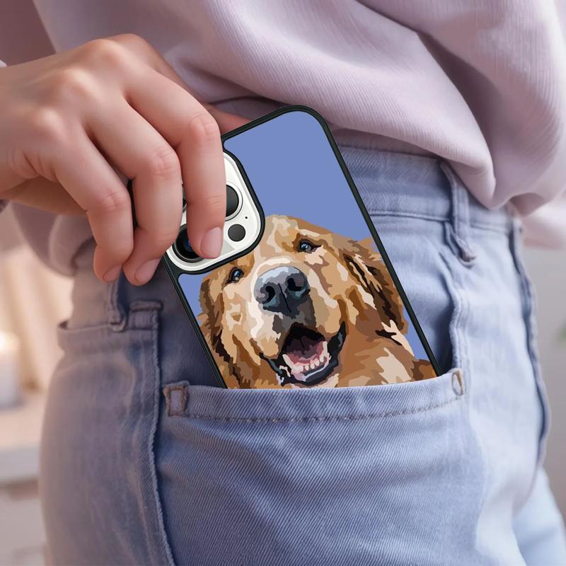 Golden Retriever Friend Phone Case For iPhone 17 Air 15 16e 14 13 Pro Max Coque 12 11 Pro Max PLUS cover