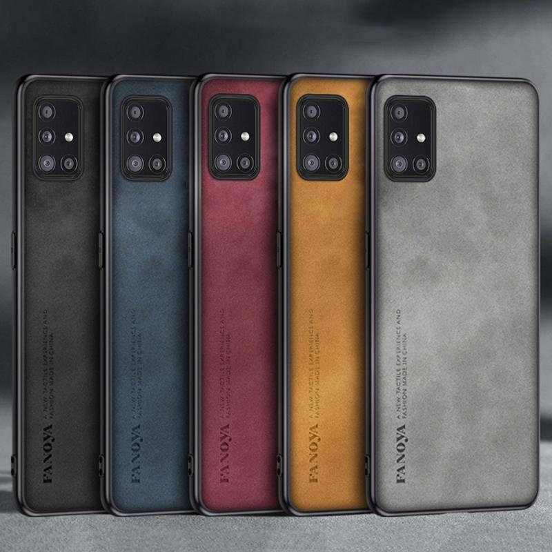 Роскошный чехол из искусственной ПУ кожи для Samsung Galaxy M51 A31 A51 A71 4G Чехол Матовая силиконовая защита Чехол для телефона для Samsung A51 A71 5G